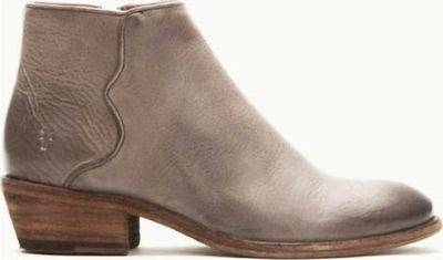 Shop Frye Carson Piping Bootie In Grey