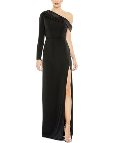 Shop Mac Duggal A-line Gown In Black