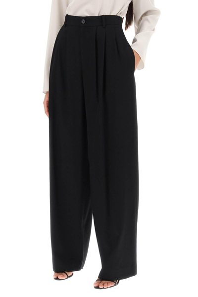 Shop The Row Rufos Pants With Double Pleat In Black