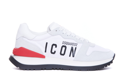 Shop Dsquared2 Icon Running Sneakers In White