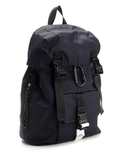Shop Apc Trek Backpack In Blue