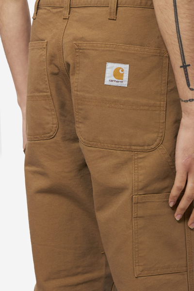 Shop Carhartt Double Knee Pants In Brown