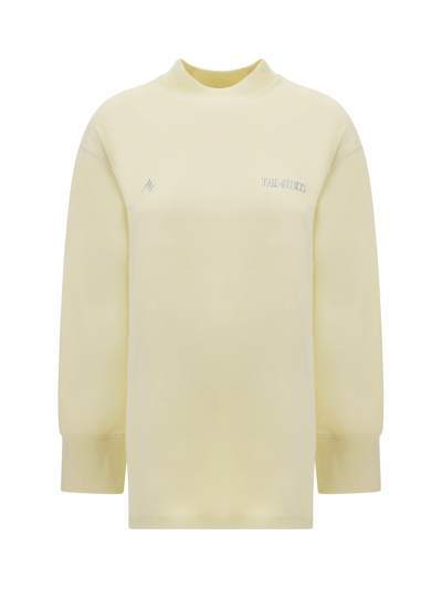Shop Attico Plaque Sweatshirt In Butter