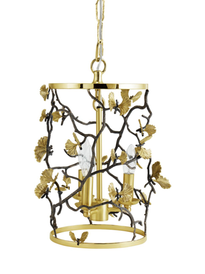 Shop Michael Aram Butterfly Ginkgo Pendant Light In Brass