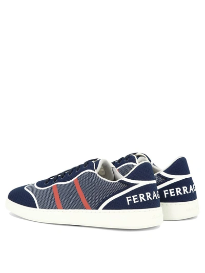 Shop Ferragamo "dedalo" Sneakers In Blue