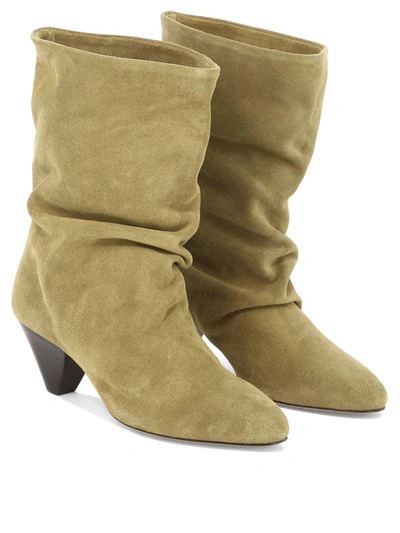 Shop Isabel Marant "reachi" Ankle Boots In Beige
