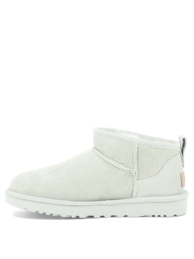 Shop Ugg "classic Ultra Mini" Ankle Boots In Grey