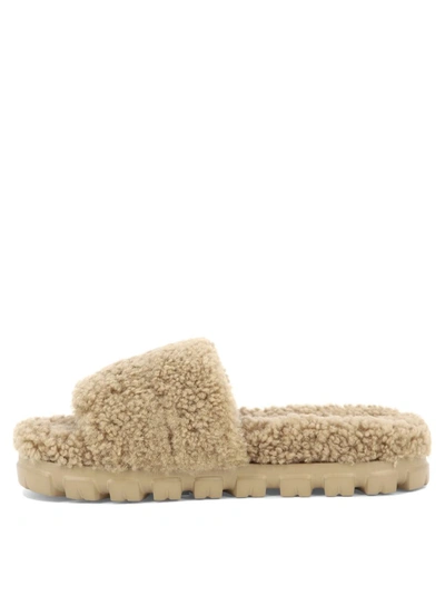 Shop Ugg "cozetta Curly" Sandals In Beige