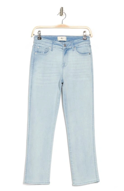 Shop Seven Kimmie Crop Straight Leg Jeans In Icefield