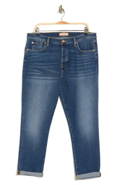 Shop Seven Josefina Crop Slim Boyfriend Jeans In Blue Print