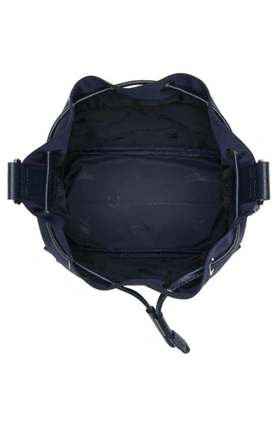 Shop Longchamp Small Le Pliage Neoprene Bucket Bag In Navy