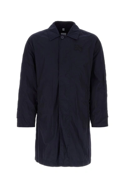 Shop Burberry Trench In Smokednavy