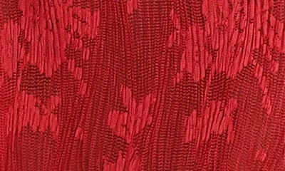 House Of Cb Analissa Long Sleeve Lace Minidress In True Red