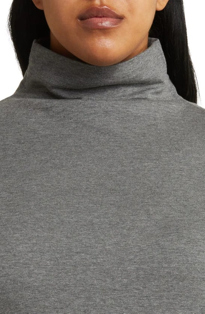 Shop Eileen Fisher High Funnel Neck Tunic In Ash