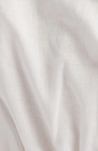 Shop Farm Rio Ruffle Detail Cotton Top In Off-white