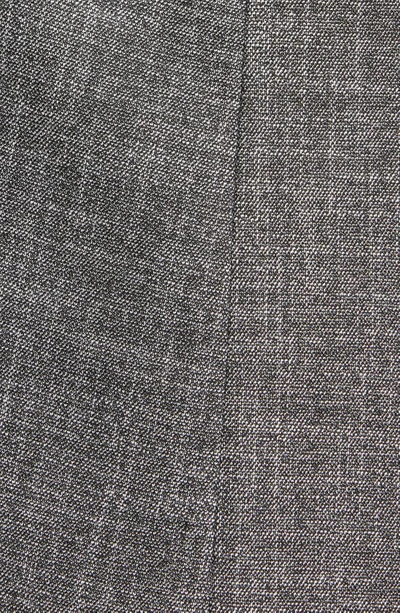 Shop Nordstrom Textured One-button Blazer In Black- Ivory Suit Texture