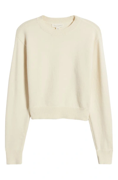 Shop Treasure & Bond Relaxed Pima Cotton Blend Pullover Sweater In Ivory Dove