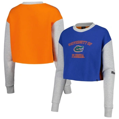 Shop Hype And Vice Royal Florida Gators Colorblock Rookie Crew Pullover Sweatshirt