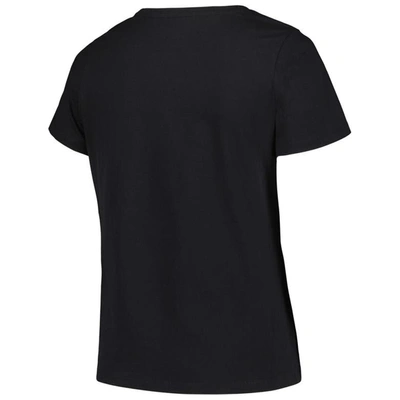Shop Profile Black Iowa Hawkeyes Plus Size Arch Over Logo Scoop Neck T-shirt