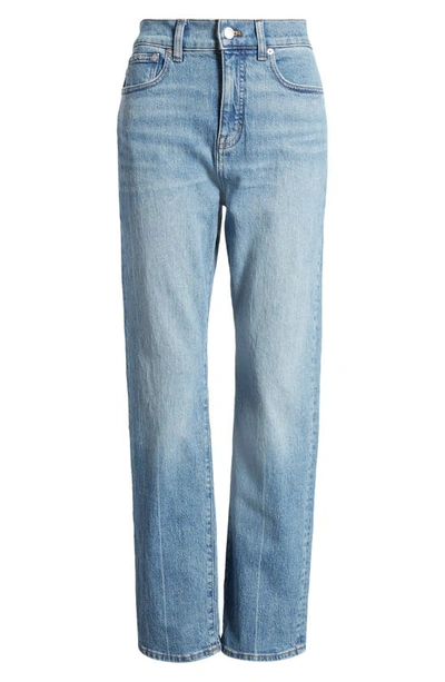 Shop Madewell The '90s Creased High Waist Straight Leg Jeans In Rondell Wash