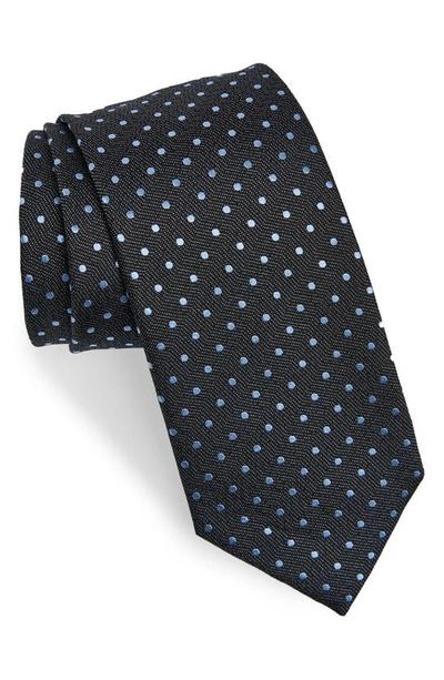 Shop Tom Ford Dobby Dot Silk Tie In Sky Blue