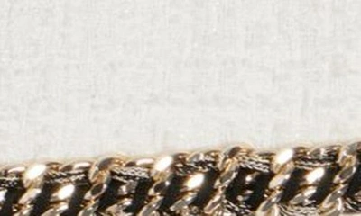 Shop Balmain Signature Logo Embroidered Sleeveless Tweed Crop Top In Gab White/ Black