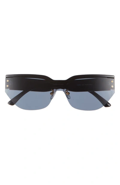 Shop Bp. Rimless Shield Sunglasses In Black- Gold
