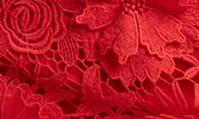 Bardot Brias Lace Minidress In Fire Red