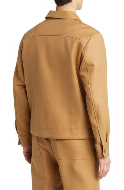 Shop Hugo Boss Hanry Wing Cotton Twill Jacket In Medium Beige