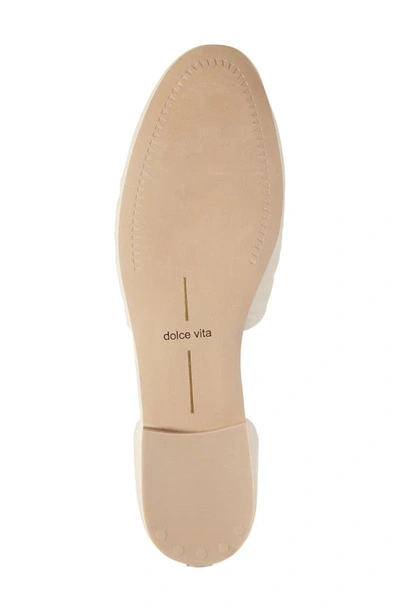 Shop Dolce Vita Cancun Ankle Tie Flat In Ivory Leather