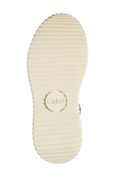 Shop Chloé Nama Platform Sandal In Brown - Purple