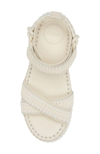 Shop Chloé Nama Platform Sandal In White