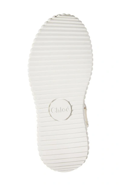 Shop Chloé Nama Platform Sandal In White