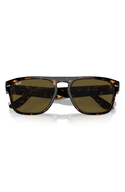 Shop Ray Ban Ray-ban 57mm Square Sunglasses In Havana