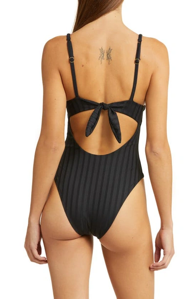 Shop Vitamin A Rossi Underwire One-piece Swimsuit In Black Superib