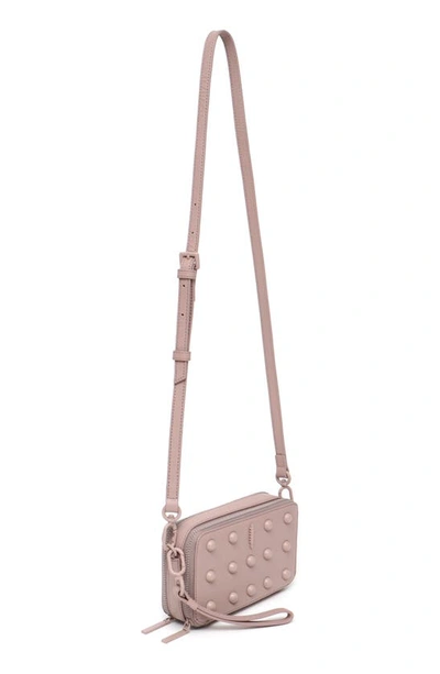 Shop Thacker Thacker Ronnie Studded Leather Crossbody Bag In Clay