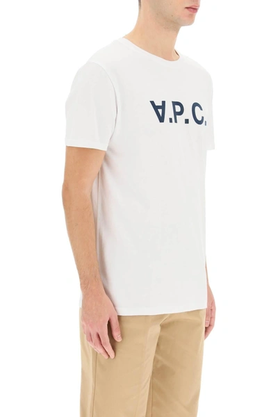 Shop A.p.c. Flocked V.p.c. Logo T Shirt