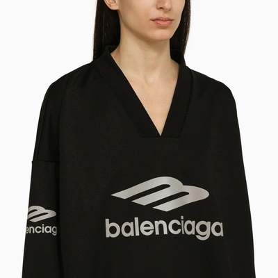 Shop Balenciaga 3 B Sports Icon Black T Shirt