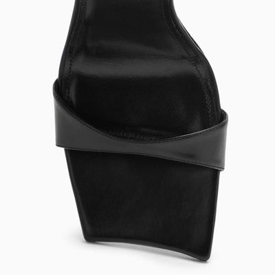 Shop Balenciaga Hourglass 100 Black Leather Sandal