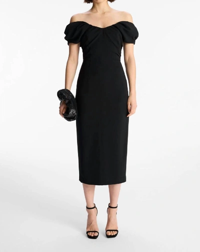 Shop A.l.c Nora Midi Dress In Black