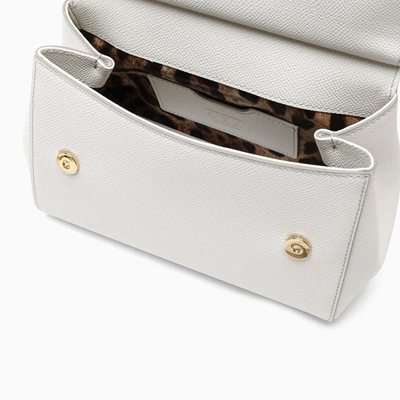 Shop Dolce & Gabbana Dolce&gabbana White Sicily Small Handbag