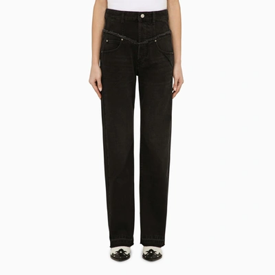 Shop Isabel Marant Black Cotton Denim Jeans