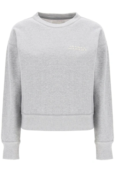 Shop Isabel Marant Shad Sweatshirt With Logo Embroidery