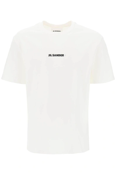 Shop Jil Sander T Shirt With Logo Print