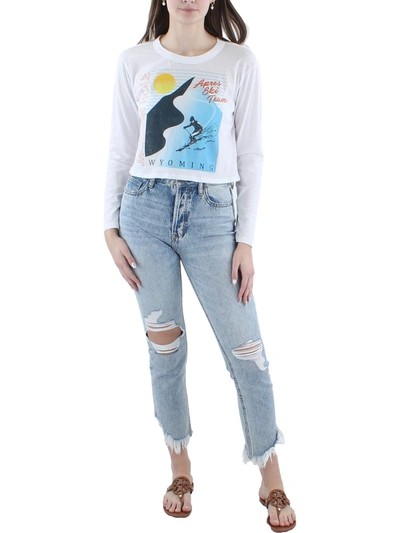 Shop Chaser Womens Crewneck T T-shirt In White