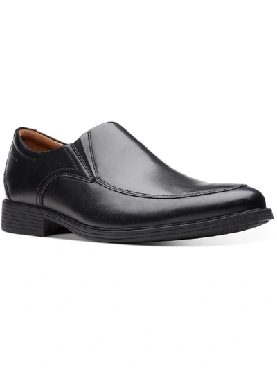 Shop Clarks Whiddon Step Mens Leather Slip On Loafers In Black