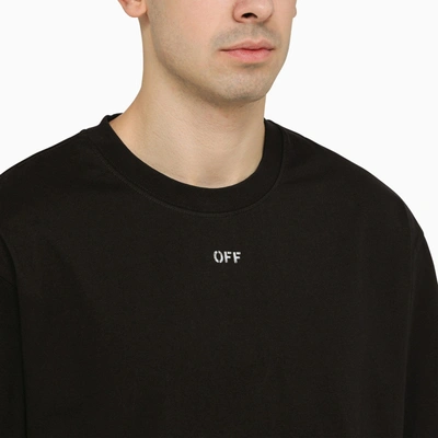 Shop Off-white Off White™ Black Skate T Shirt With Off Logo