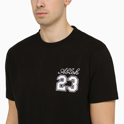 Shop Off-white Off White™ Black Slim T Shirt With Logo 23