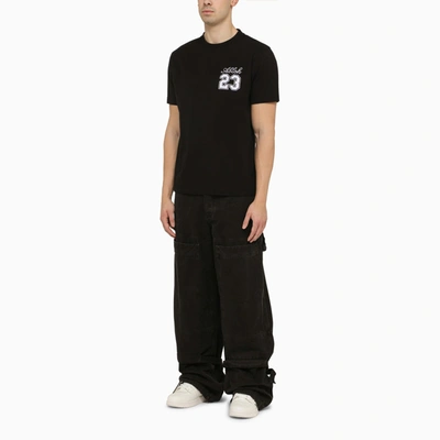 Shop Off-white Off White™ Black Slim T Shirt With Logo 23