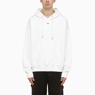 Shop Off-white Off White™ White Skate Hoodie With Off Logo